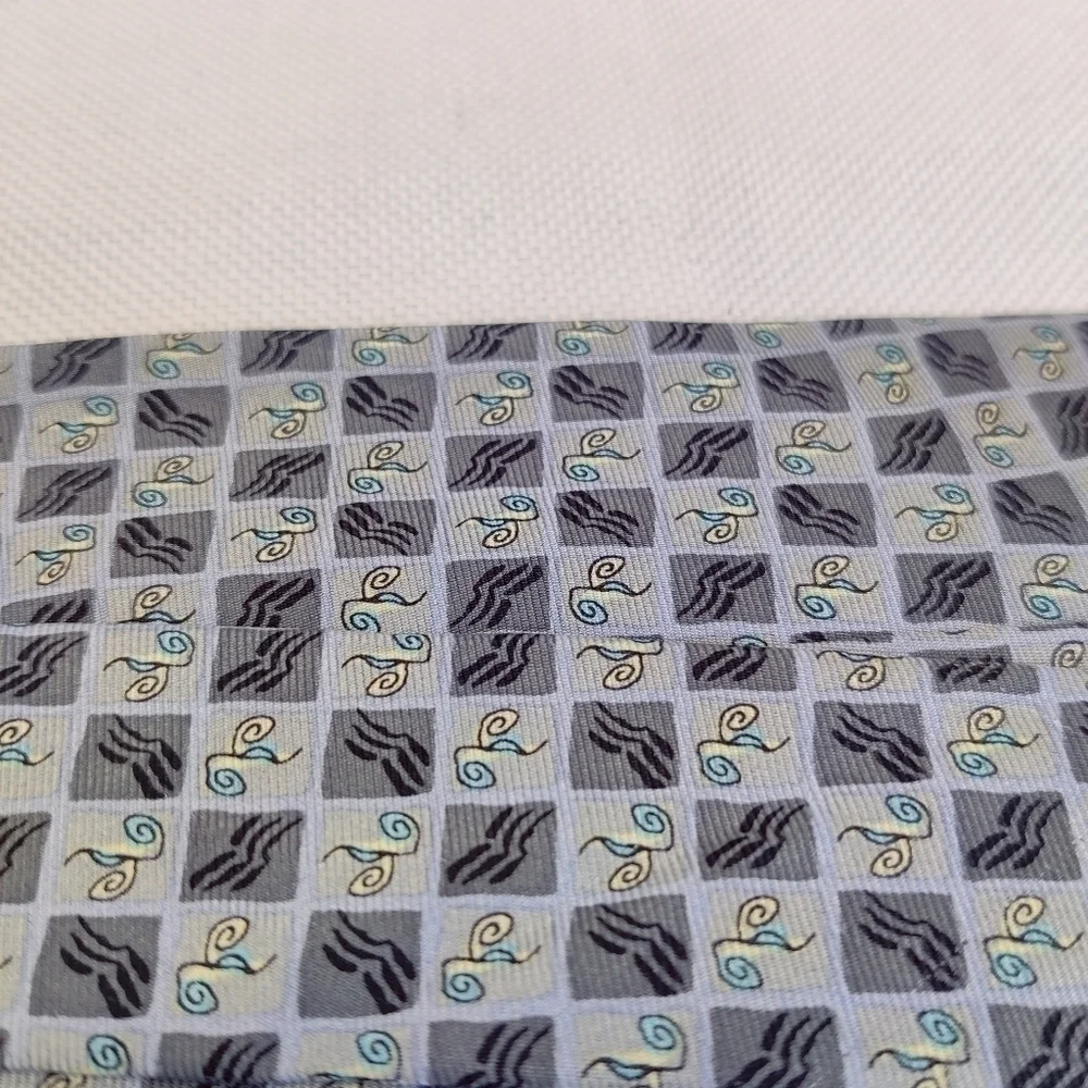 J Garcia Mens Silk Neck Tie Banyan Trees Vintage 1996 90s 1990s